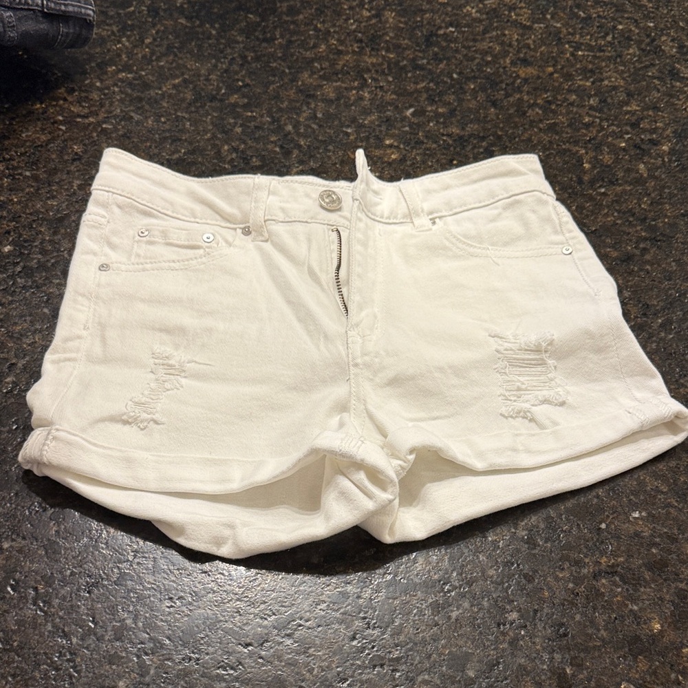 Indigo Rein White Kids Denim Shorts